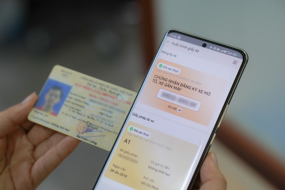 GIẤY PHÉP LÁI XE XÁC THỰC TRÊN VNEID